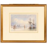 William Arthur Earp (1867-1927)/Tower of London from the Thames/circa 1880/signed/watercolour and