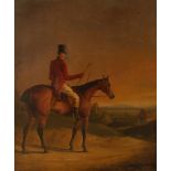 George Henry Laporte (1799-1873)/Mounted Hunter/smoking a cigarette/initialled GHL and dated 1830