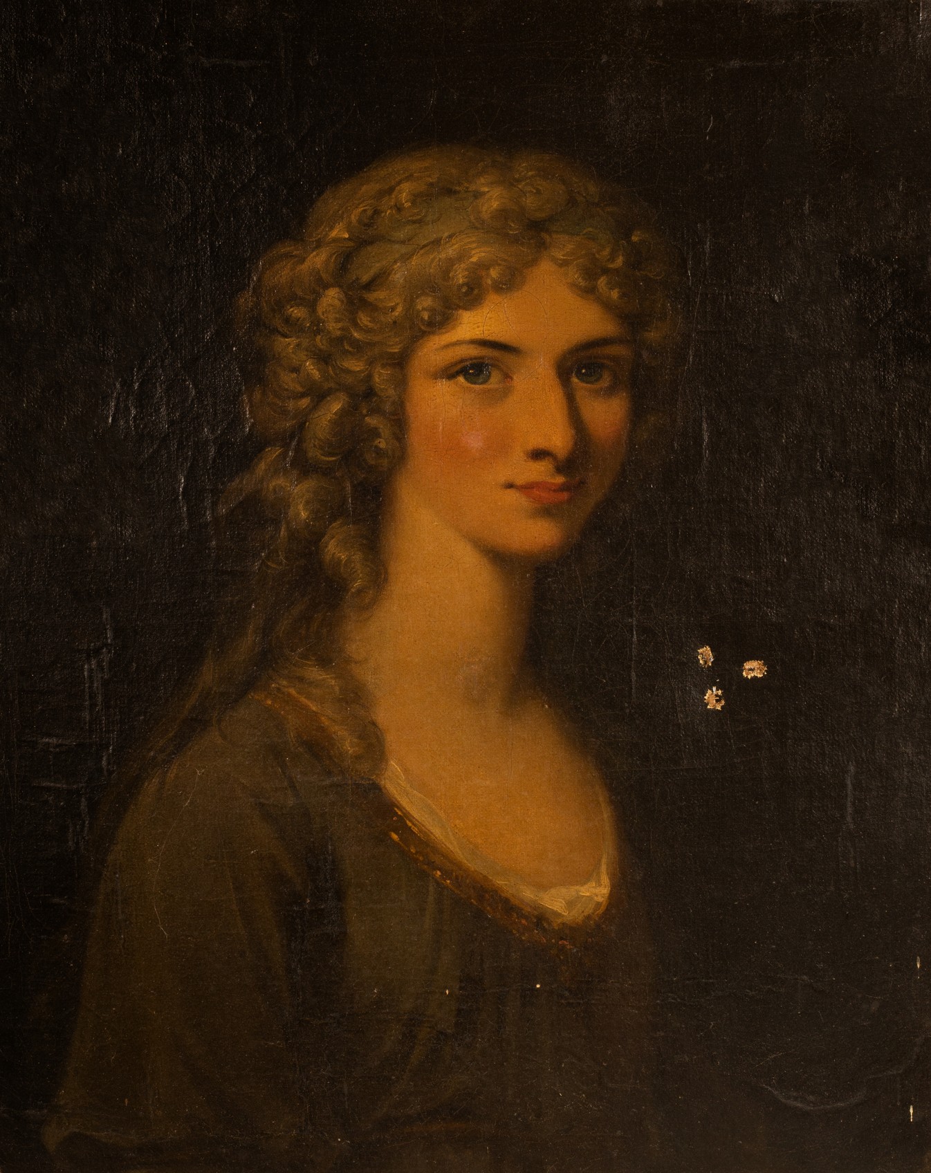 English School, 18th Century/Portrait of a Young Lady/bust length/oil on canvas,