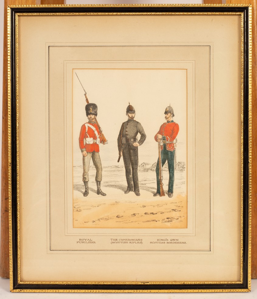 Richard Simkin (1840-1926)/Two Regimental Uniform Studies/Royal Fusiliers 1879; - Image 7 of 10