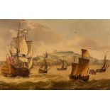 Attributed to Isaac Sailmaker (1633-1721)/Shipping off Dover/oil on canvas, 49.
