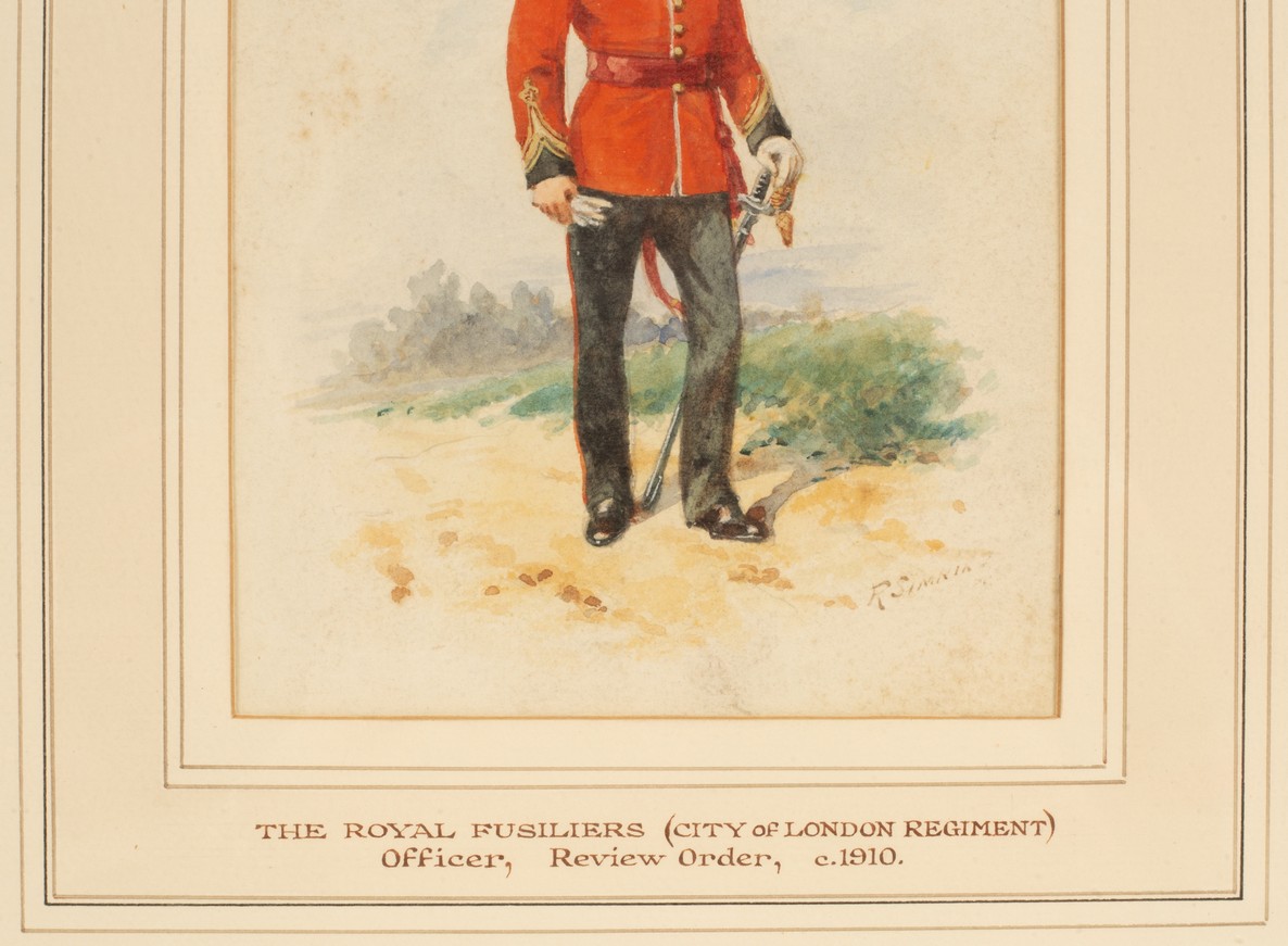 Richard Simkin (1840-1926)/Two Regimental Uniform Studies/Royal Fusiliers 1879; - Image 5 of 10
