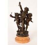 After Gregoise/Cupid with Two Attendants/bronze,