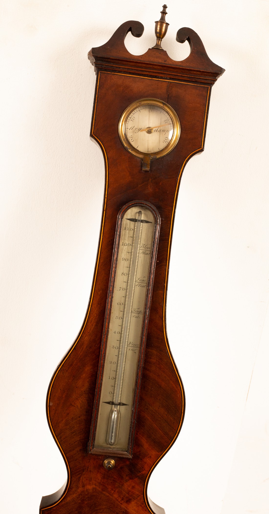 A mahogany four-part wheel barometer, by G Chiesa of Liverpool, - Image 3 of 3