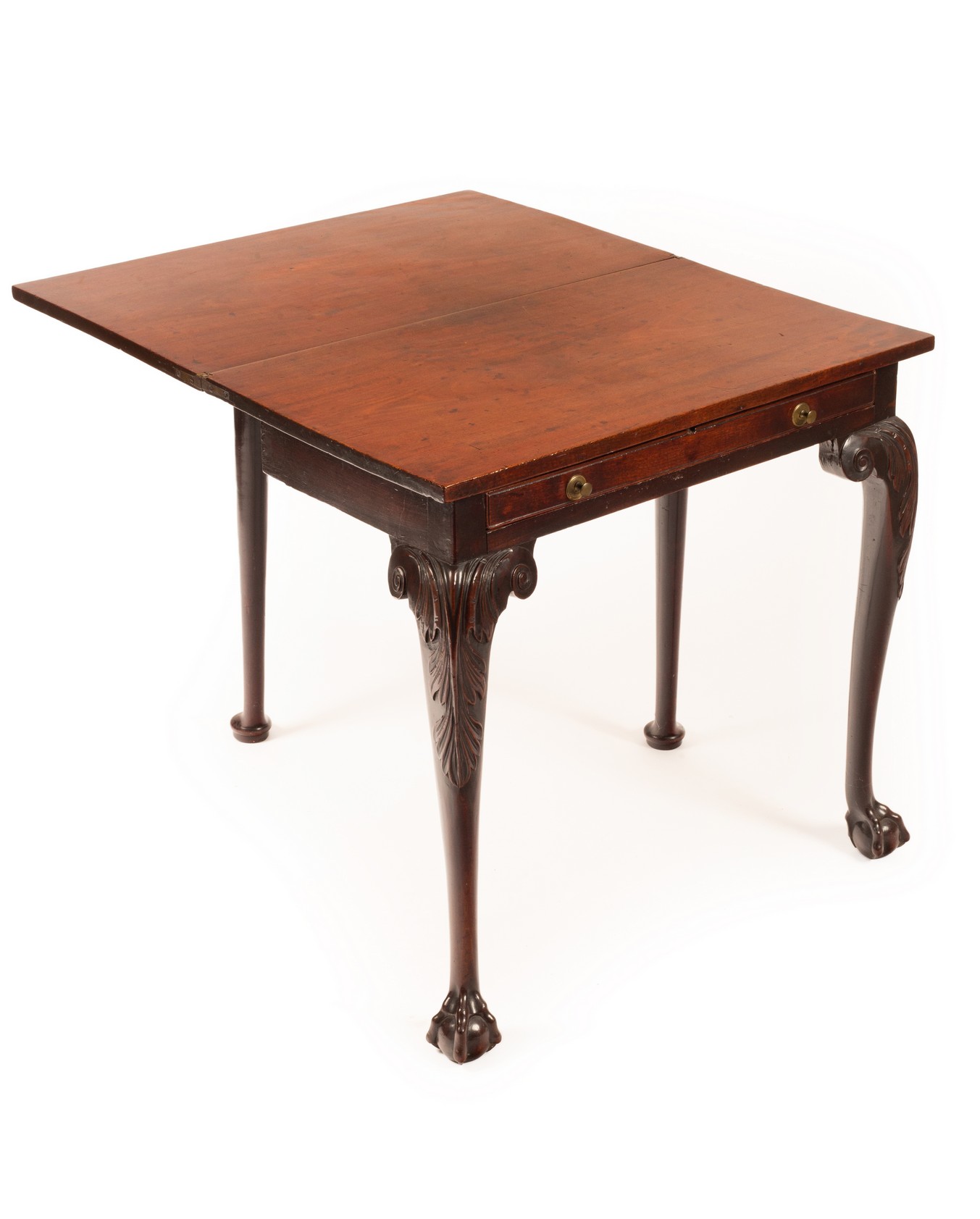 A George II mahogany tea table, circa 1745,