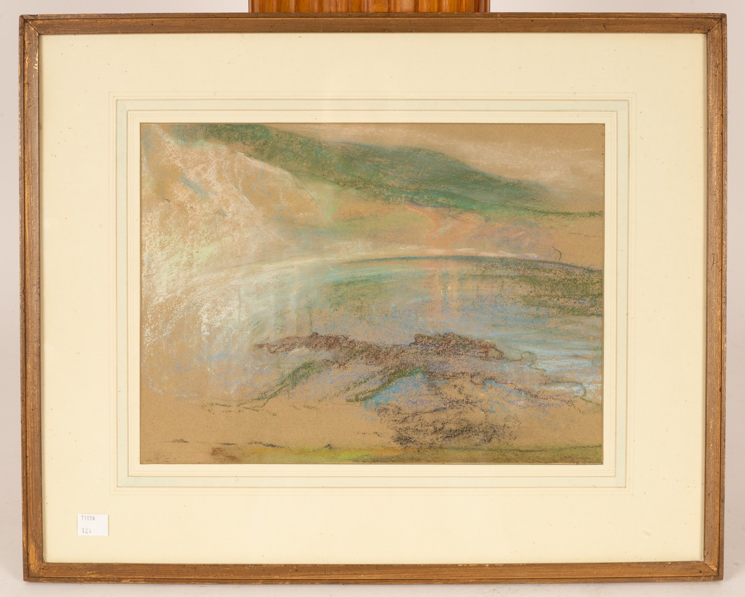 Sarah Challies Constable/Lulworth Cove/coloured chalks on coloured paper, 17.75cm x 22. - Image 2 of 5