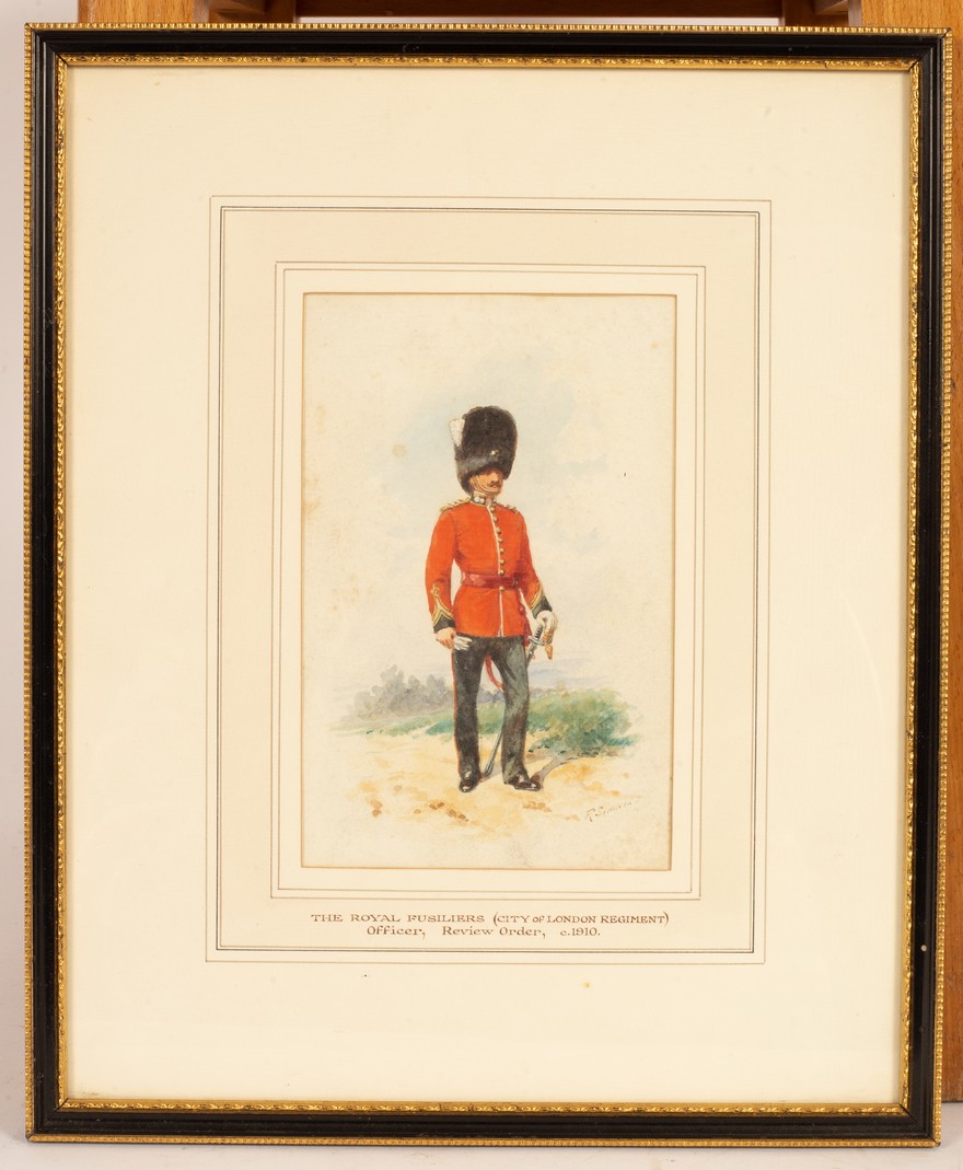 Richard Simkin (1840-1926)/Two Regimental Uniform Studies/Royal Fusiliers 1879; - Image 4 of 10