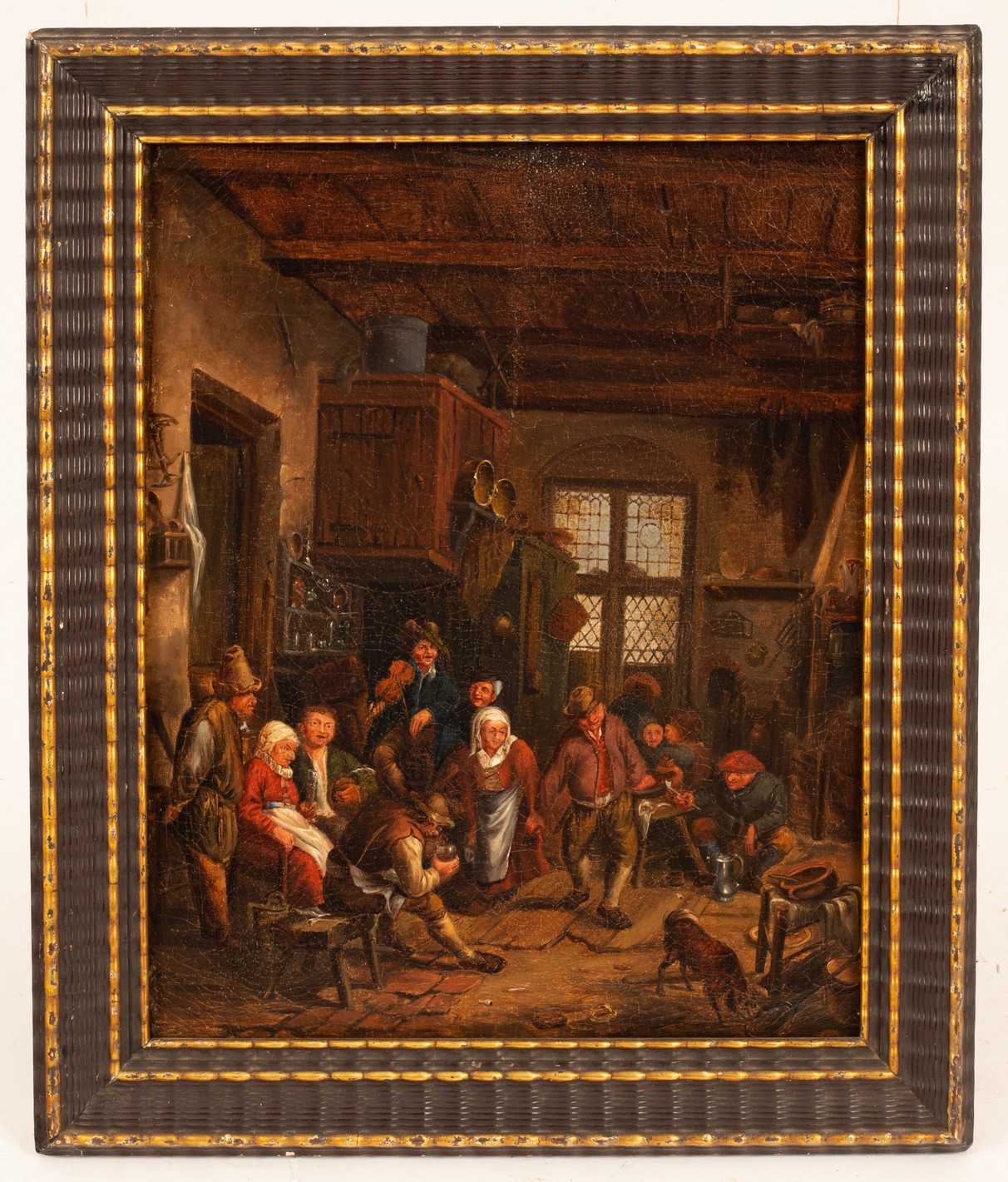 Manner of David Teniers the Younger/Tavern Scene/oil on canvas laid to panel, - Image 2 of 3