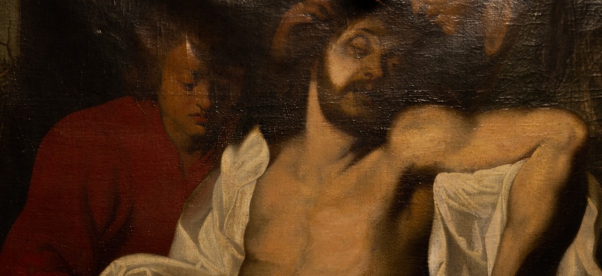 After Peter Paul Rubens/The Lamentation of Christ by Mary and John/oil on canvas, - Image 2 of 6