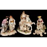 A 19th Century Continental porcelain figure of Catherine the Great on horseback,