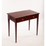 A 19th Century mahogany side table fitted a single drawer,