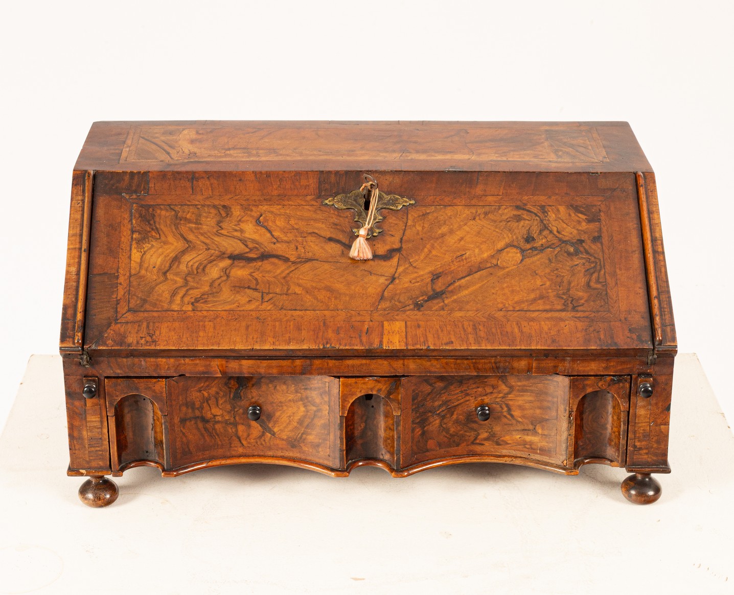 A Queen Anne walnut dressing table bureau, circa 1710, - Image 2 of 3