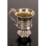 A George IV silver Christening mug, London 1825,