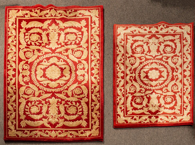 A set of two Savonnerie design rugs by Frith London, late 20th Century,