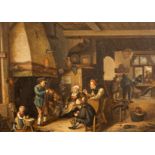 After Adriaen van Ostade/Tavern Interior/oil on panel,