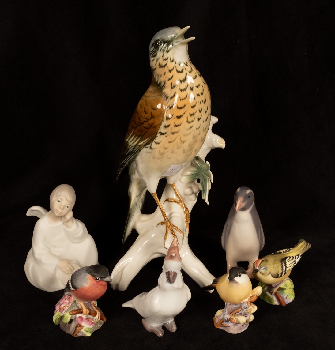 A group of porcelain figures of birds, - Image 3 of 4