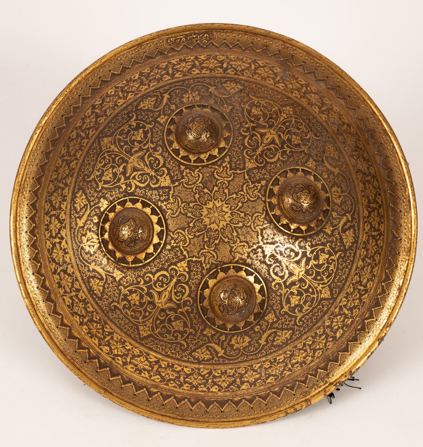 A late 19th/early 20th Century Indo-Persian circular shield,