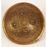 A late 19th/early 20th Century Indo-Persian circular shield,
