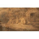 George Morland (1763-1804)/Cottage in the Wood/signed and dated 1788/watercolour,