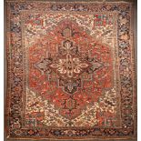 A Heriz carpet, North West Persia, late 20th Century,