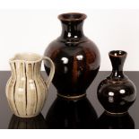 Ursula Mommens (1908-2010), a stoneware vase, rounded baluster shape with a flared rim,