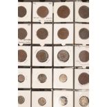 Chinese 19th/20th Century copper coins, seven Japanese coins, Meiji period,