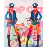 Stuart McAlpine Miller (Contemporary)/It's a Fair Cop/limited edition print numbered 9 of 9,