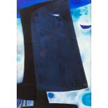 John Christoforou (1921-2014)/Blue Head/circa 1950s/60s/gouache on paper, 68cm x 46.