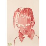 Laurent Godard (born 1967)/Portrait of a Child/signed and dated 2007/acrylic on canvas, 76.