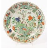 A famille verte circular dish, Qing dynasty, Kangxi period,