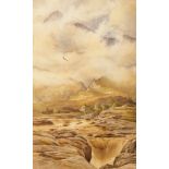 Oliver Heywood (1920-1992)/Eagle in Wester Ross/signed and dated 1952, watercolour, 46cm x 28.