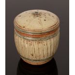 Richard Batterham (1936-2021), a cut sided stoneware tea caddy and cover,
