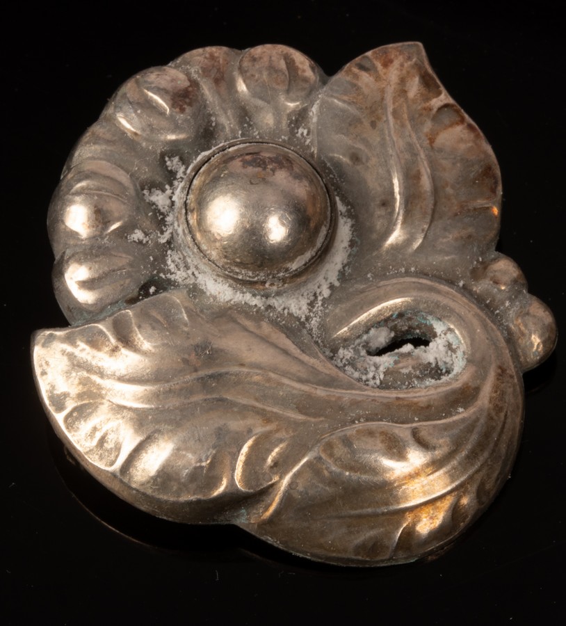 Georg Jensen, a flowerhead brooch, stamped 'Georg Jensen, Sterling Denmark, 71', - Image 2 of 4