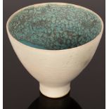 Sarah Perry (Contemporary), a crust bowl, the stoneware footed vessel with ribbed sides,