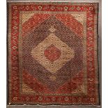 A finely woven Tabriz carpet of Haji Jalili design, North West Persia,