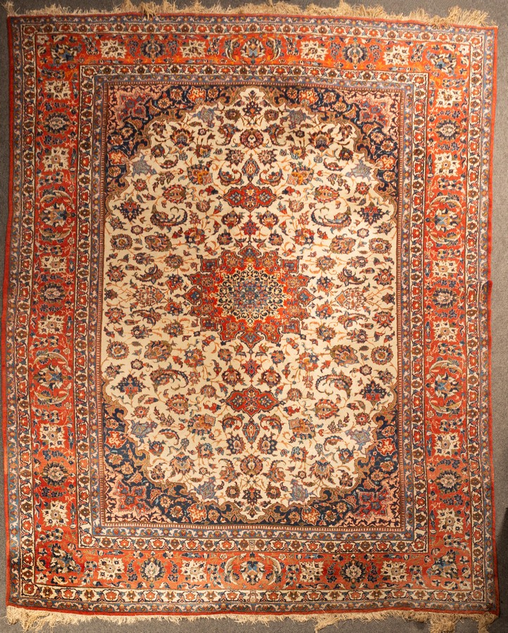 An Isfahan carpet, Central Persia, mid 20th Century,