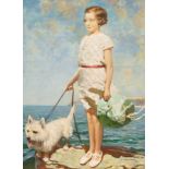 Joseph Greenup RA (1891-1946)/Portrait of Joan Laughton/aged twelve,