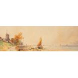Thomas Sidney/Near Dordrecht, Holland/signed and inscribed/watercolour,