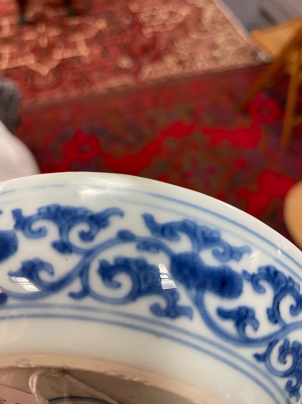 A small Chinese blue and white porcelain plates, Kangxi, - Image 7 of 7