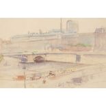 William Walcot (1874-1943)/Notre Dame/across the Seine/watercolour and pencil,