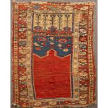 A Ladik prayer rug, Central Anatolia, early 19th Century,