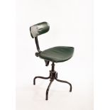 An industrial steel framed chair by Du-AL, Harrow,