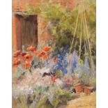 Jane Lampard, 20th Century/Garden Door/signed/pastel, 45cm x 35.