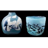 Benny Motzfeldt (1909-1995) for Plus Glassworks, Norway, a globular cased glass vase, 1970s,