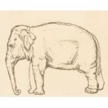 Nigel Boonham (born 1953)/Sketch of an Elephant/signed and dated 4-3-94 lower right/watercolour on