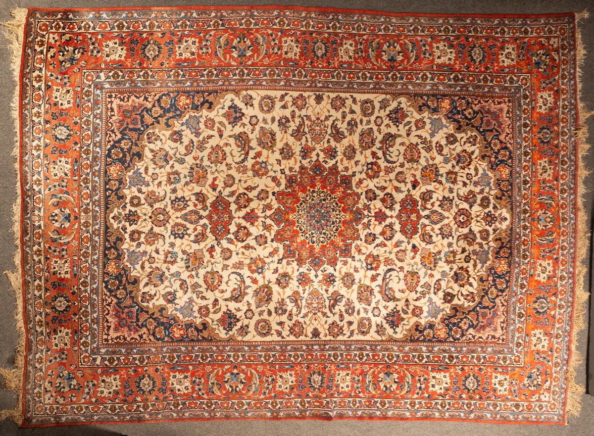 An Isfahan carpet, Central Persia, mid 20th Century, - Image 2 of 7