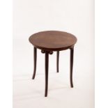 Josef Hoffmann, a Thonet Fledermaus style bentwood side table, circa 1920,