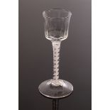 An 18th Century wine glass,