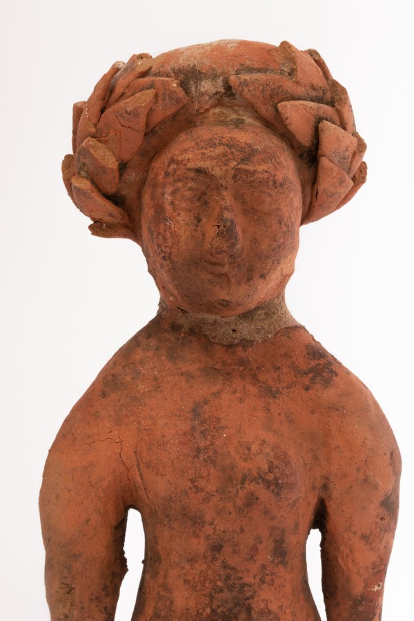 A Roman terracotta figure of a lady, 2nd-3rd Century AD, full length, - Image 3 of 5