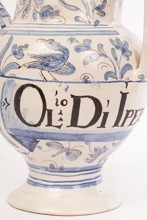 A North Italian Maiolica syrup jar, circa 1700, - Image 6 of 8